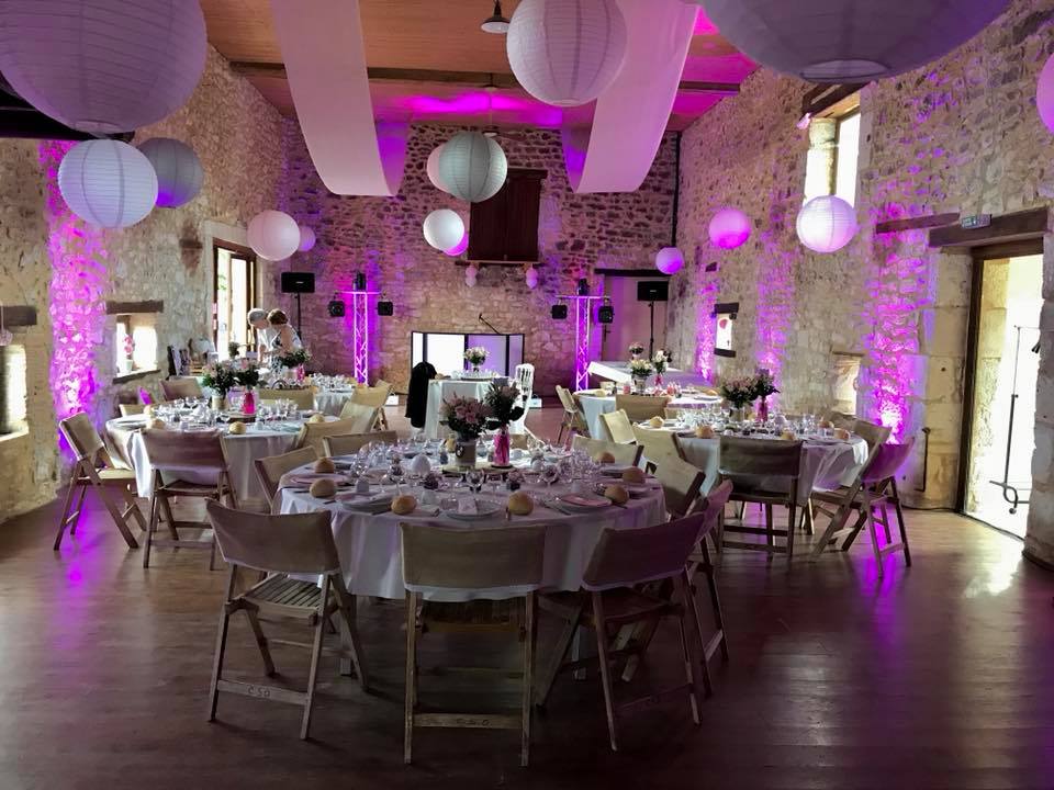 Mise en lumière pour la réalisation d'un mariage dans un domaine privé Jordane Manem